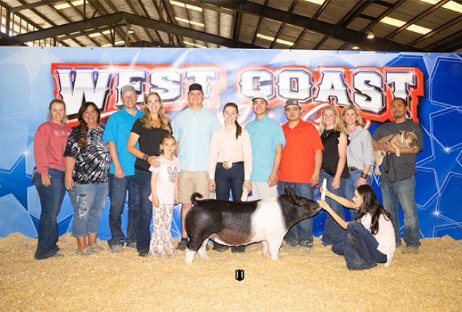 Sixth Overall Gilt West Coast National Swine Show