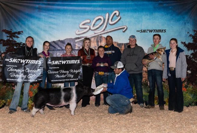 Champion Overall Breeding Gilt, SOJC