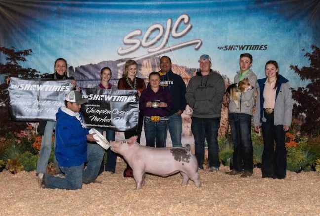 Champion Overall Market Hog,Champion Middleweight Hog, 2022 SOJC