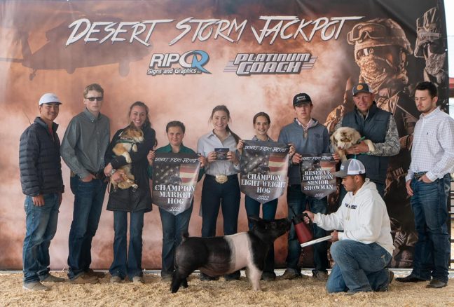Supreme Champion Market Hog Desert Storm Jackpot